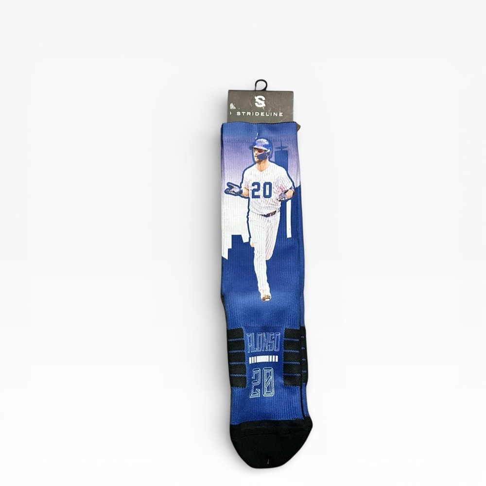 NWT Pete Alonso New York Mets Strideline "Hometown Hero" Premium Crew Socks M/L